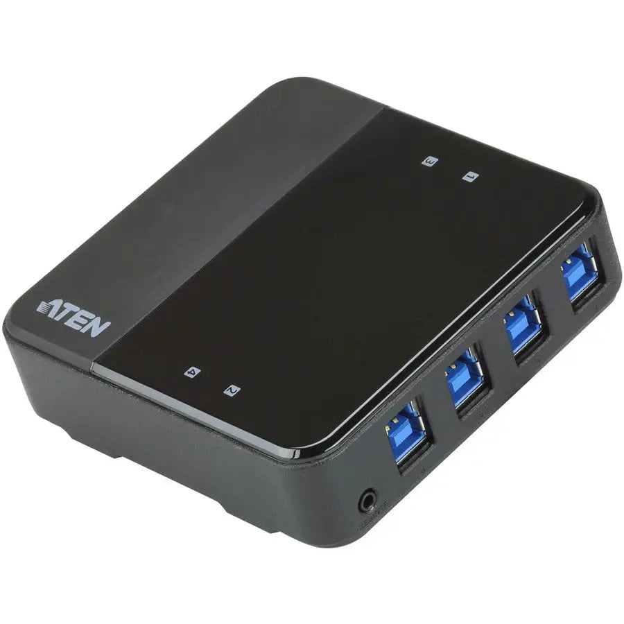 ATEN US3344 4-Port USB 3.2 Gen1 Peripheral Sharing Switch for Multiple Computers