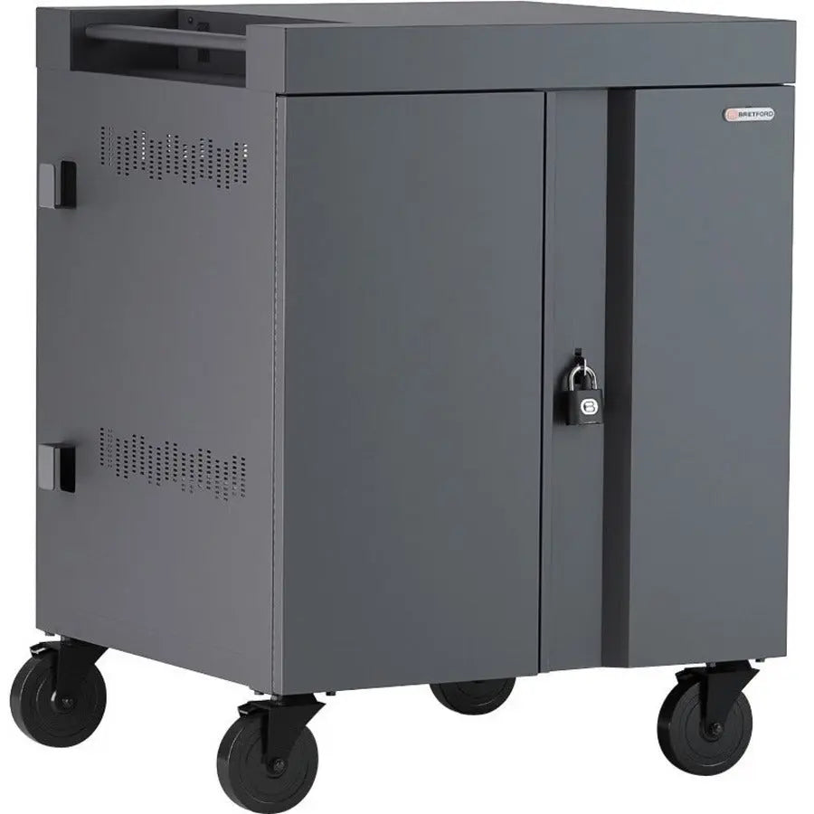 Bretford CUBE Cart Model TVC36PAC-270ORC for Charging Laptops, Tablets, and Chromebooks in Orchid
