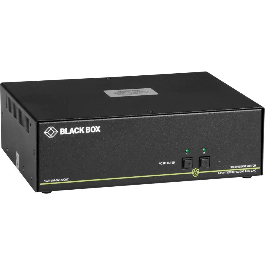 Black Box NIAP 3.0 Secure 2-Port Single-Head DVI-I KVM Switch - Secure Desktop Control