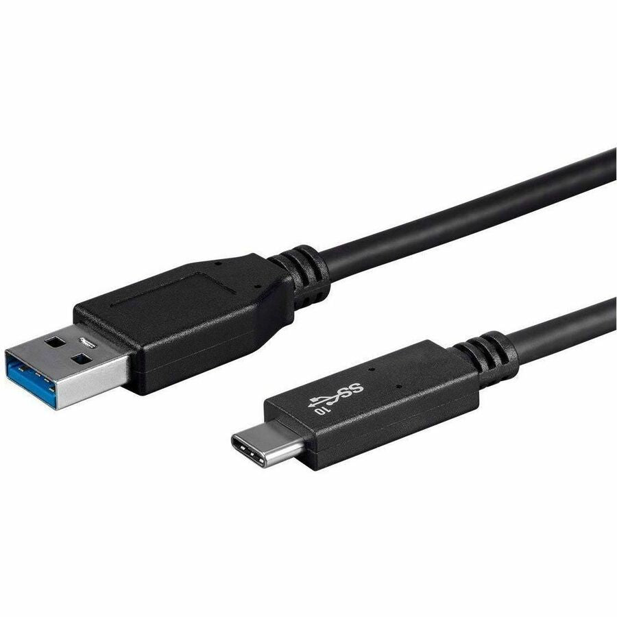 Monoprice Essentials USB-C to USB-A 3.1 Gen 2 Cable – 10Gbps Data Transfer, 3A Fast Charging, 3.3ft Black