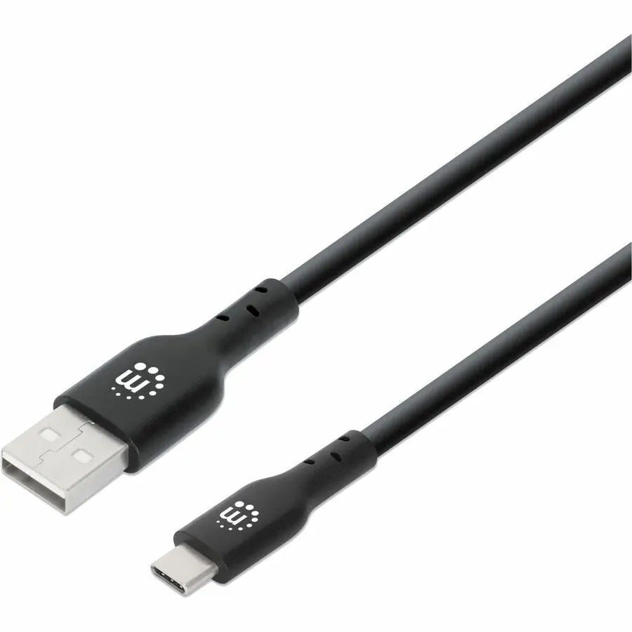 Manhattan IC INTRACOM Hi-Speed USB-C to USB-A Cable, 10 Feet, Black
