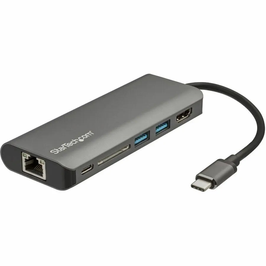 StarTech.com DKT30CSDHPD3 USB-C Multiport Adapter with 4K HDMI, Gigabit Ethernet, SD Card Reader, and 60W Power Delivery