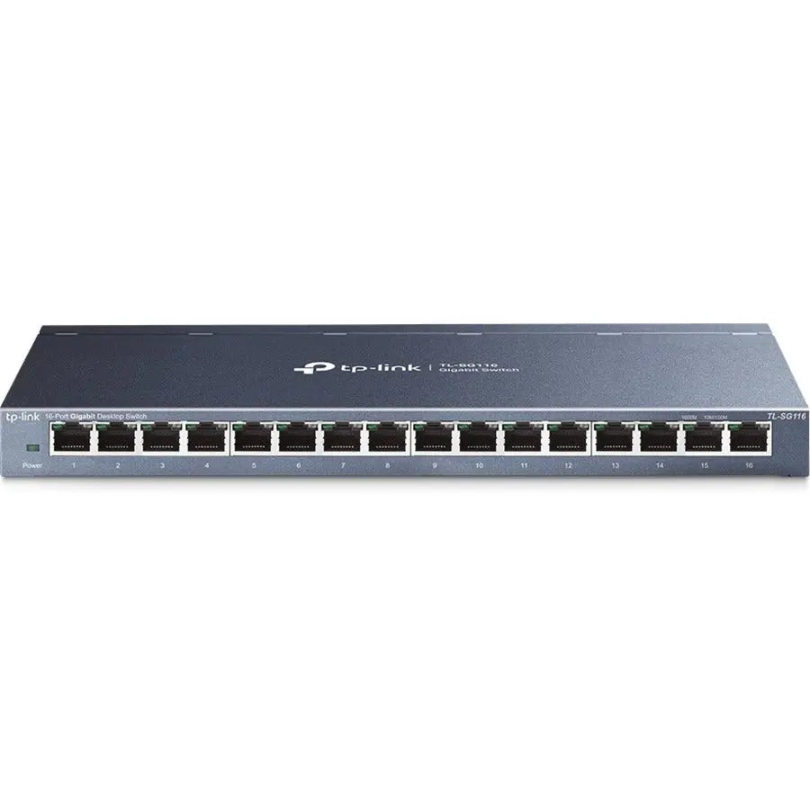 TP-Link TL-SG116 16-Port Gigabit Ethernet Network Switch - Desktop, Wall Mountable