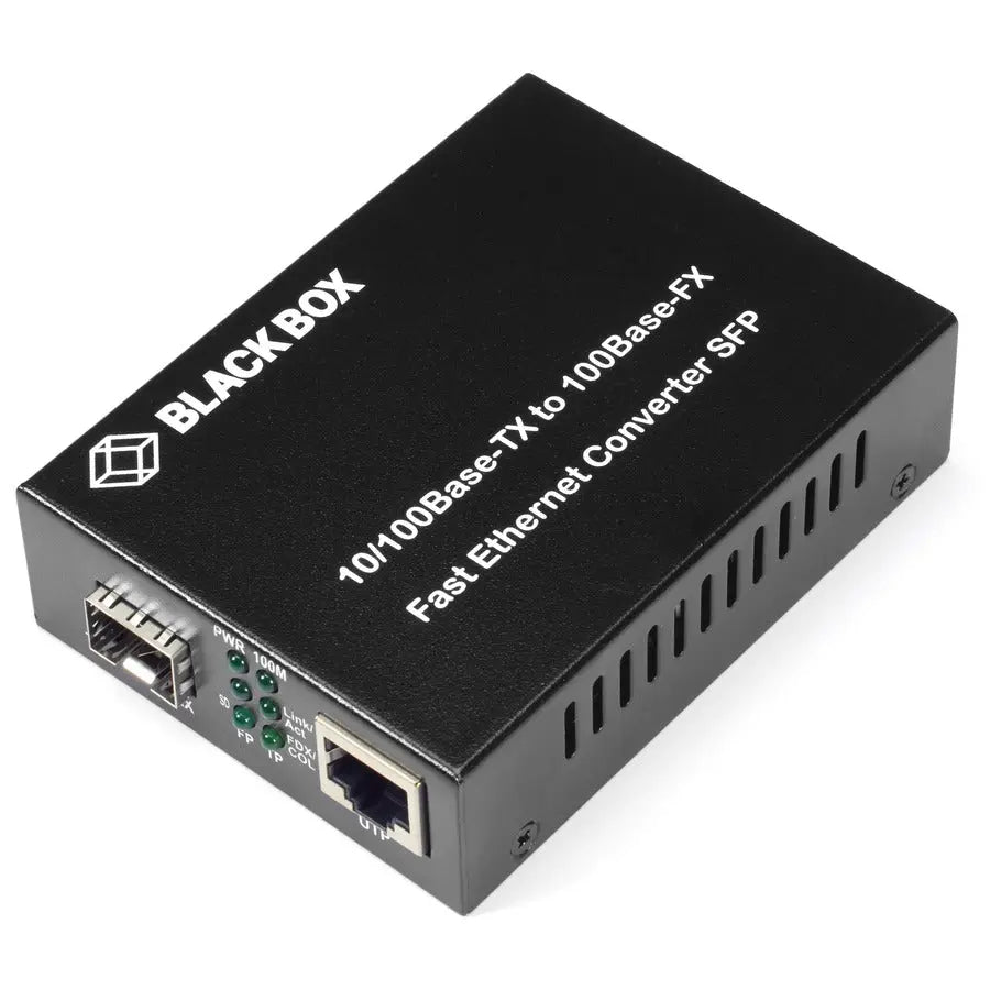 Black Box Corporation LHC210A Fast Ethernet Media Converter - Copper to Fiber Extender