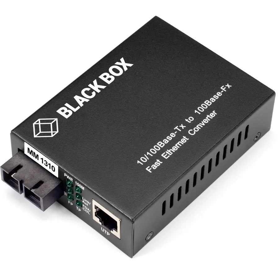 Black Box Corporation LHC211A Fast Ethernet Media Converter for 10/100BASE-TX to 100BASE-FX Networks