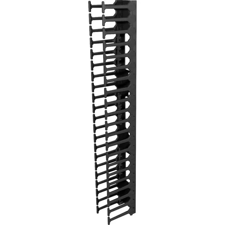 Vertiv VRA1016 Vertical Cable Wire Organizer for 42U Vertiv VR Racks – Black Metal Cable Management Solution