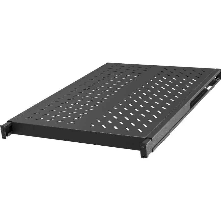 Vertiv VRA3000 1U Depth Adjustable Fixed Rack Shelf – 250 lbs Capacity, Black