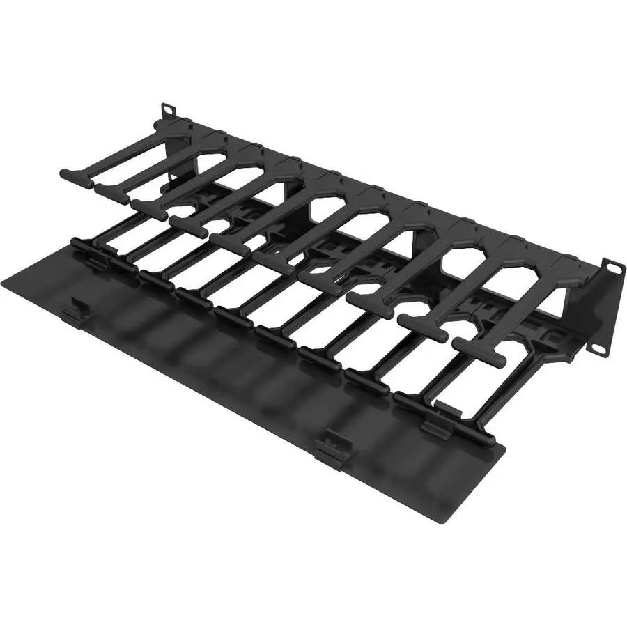 Vertiv VRA1022 Horizontal Cable Manager, 2U, 19-Inch Panel Width, Single-Sided with Cover