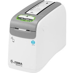 Zebra ZD510-HC Healthcare Wristband Direct Thermal Printer, 300 dpi, Part Number ZD51013-D01E00FZ