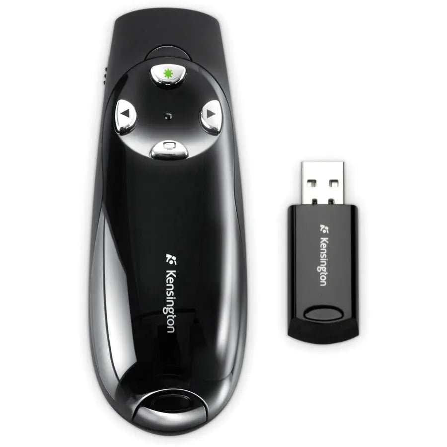 Kensington Wireless Presenter Pro with Green Laser - Ergonomic 150 ft Range