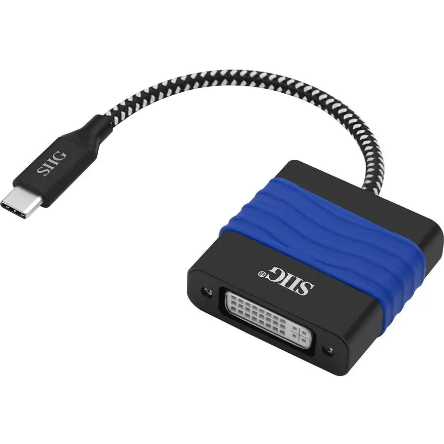 SIIG USB Type-C to DVI Video Cable Adapter (Model CB-TC0711-S1) for Full HD Display Connectivity