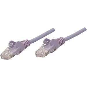 Intellinet Cat6 UTP Network Patch Cable, 7 ft, Purple – Gold-Plated Contacts, Snag-Free Boots, Lifetime Warranty