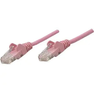 Intellinet Cat6 UTP Network Patch Cable, 7 ft (2.0 m), Pink – Reliable RJ-45 Ethernet Connection