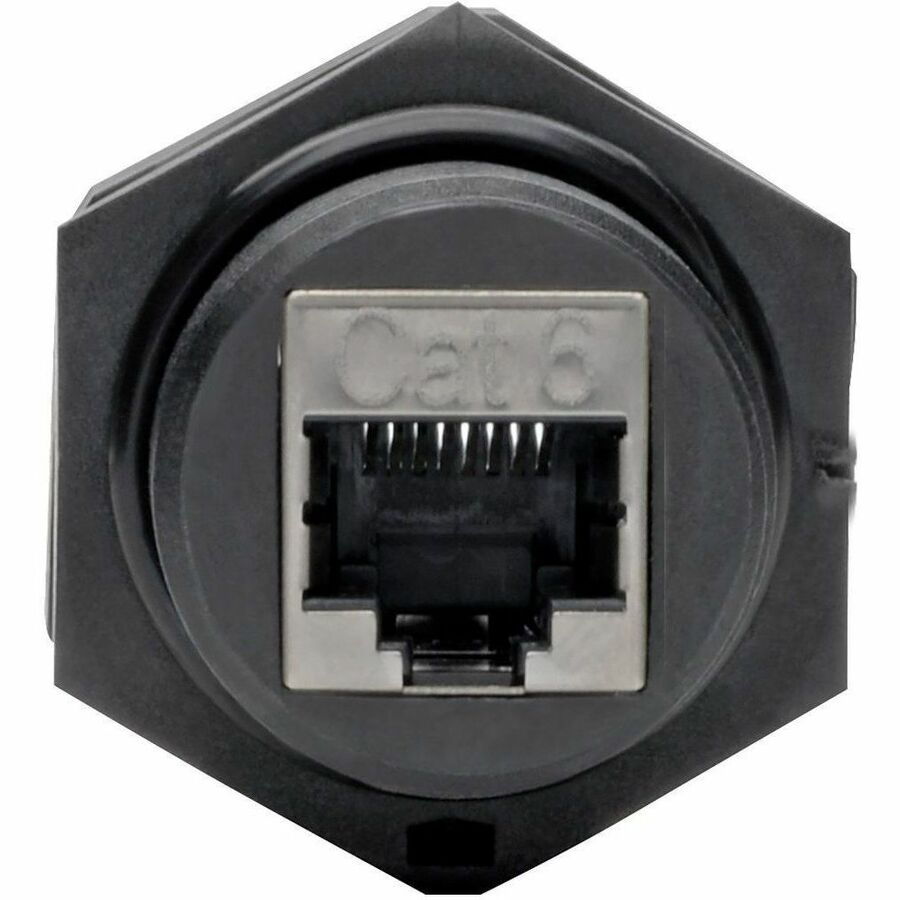 Tripp Lite by Eaton RJ45 Bulkhead Coupler for Cat5/Cat6 Female to Female Shielded Industrial Dust Cap - IP68 TAA