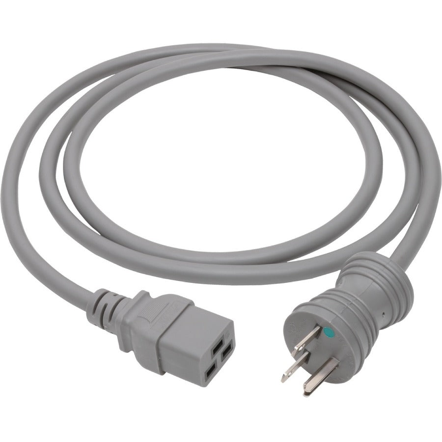 Tripp Lite by Eaton Hospital-Grade Power Cord NEMA 6-15P to C19, 6 ft., Gray, P033-006-GY-HG