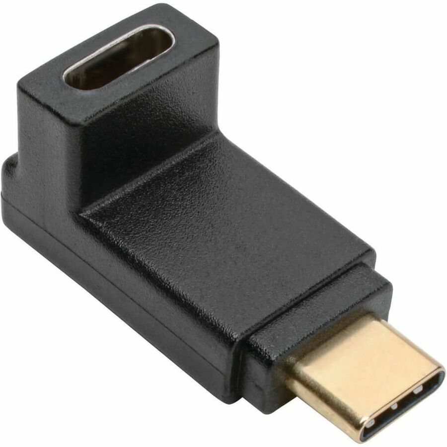 Eaton Corporation Tripp Lite U420-000-F-UD USB-C to USB-C Adapter with Right-Angle Connector, 10 Gbps Data Transfer and 60W Charging
