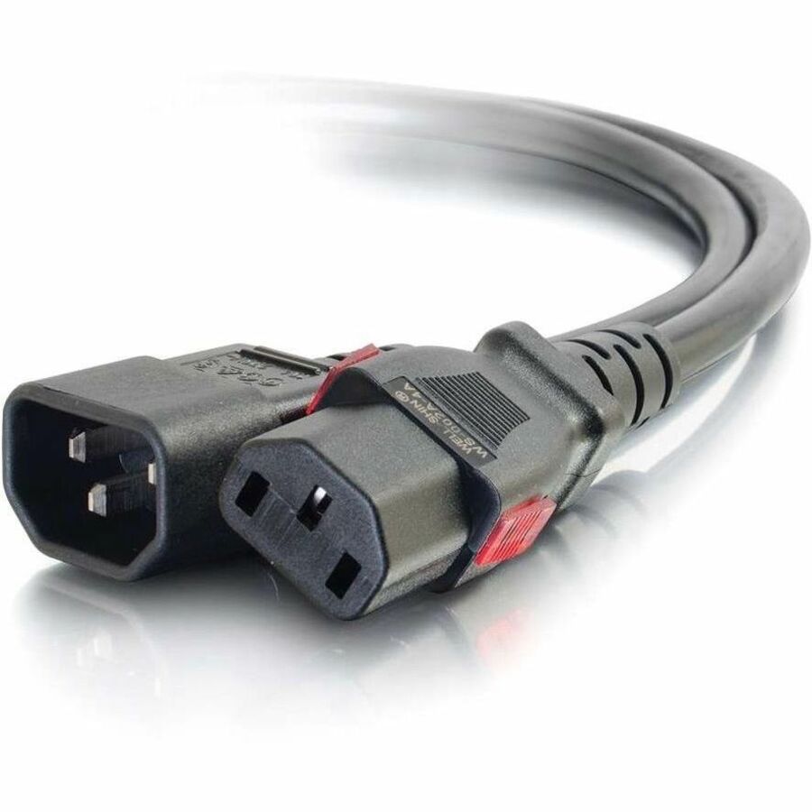 Legrand Group C2G 10359 Standard Power Cord with Locking C13 Connector, 3 ft, Black