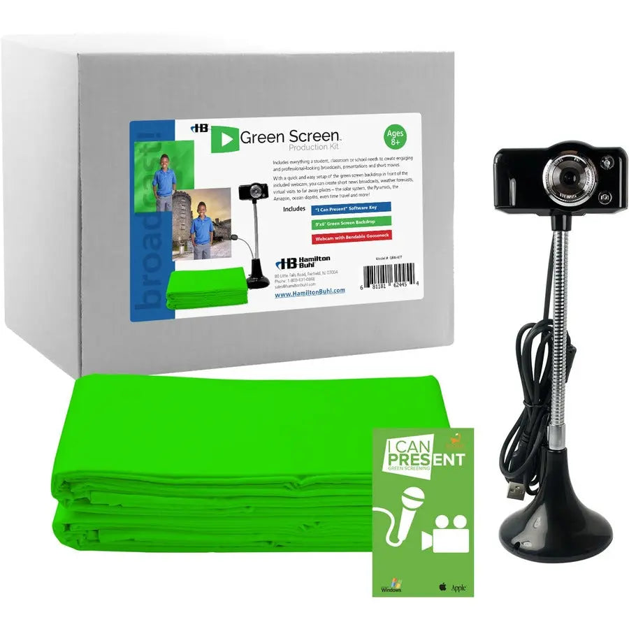 Hamilton Buhl STEAM Education Green Screen Production Kit - Educational Video Creation Set