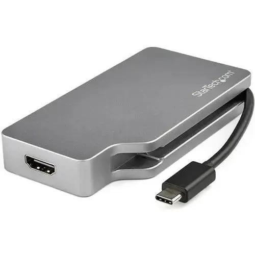 StarTech USB-C Multiport Video Adapter - 4K 60Hz, 4-in-1 Aluminum Dock for MacBook, Dell, Lenovo, and More in Space Gray by StarTech.com