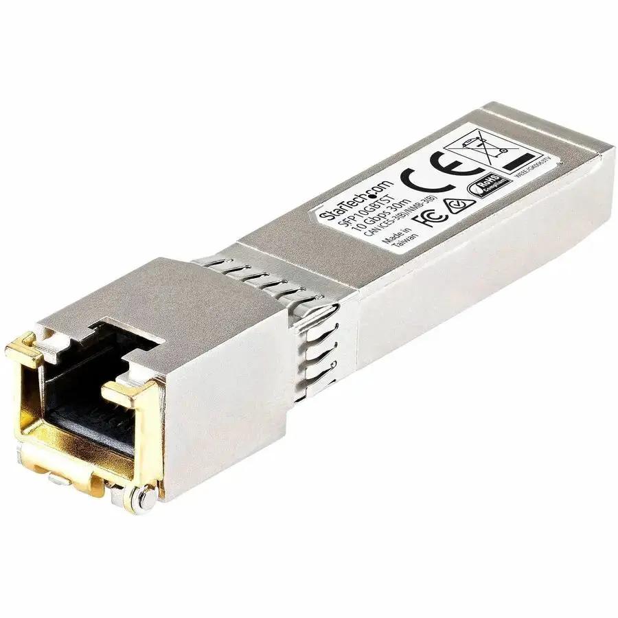 StarTech.com Cisco SFP-10GB-T-X Compatible 10GBASE-T SFP+ Transceiver Module - 10 Gbps Copper Ethernet over RJ45 up to 30 ft by StarTech.com