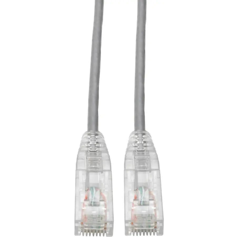 Eaton Tripp Lite Series 2 ft Cat6 UTP Patch Cable with Snagless RJ45 Connectors, Gray - High-Speed Gigabit Ethernet Network Cable