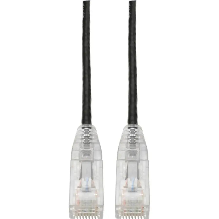 Eaton Corporation Tripp Lite N201-S07-BK Cat6 Gigabit Snagless Slim UTP Ethernet Cable, 7 ft. Black