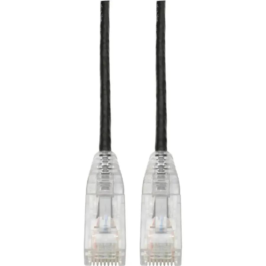 Eaton Corporation Tripp Lite N201-S15-BK Cat6 UTP Patch Network Cable - 15 ft. Black Gigabit Ethernet by Eaton Corporation
