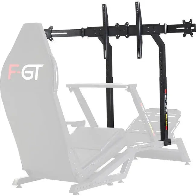 Next Level Racing F-GT Monitor Stand Matte Black for Simulator Cockpit Support up to 3 Screens