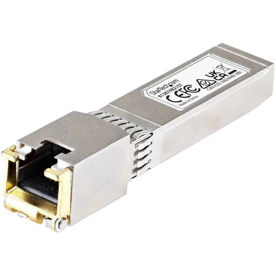 StarTech.com HPE 813874-B21 Compatible SFP+ Transceiver Module – 10GBASE-T Ethernet over Copper