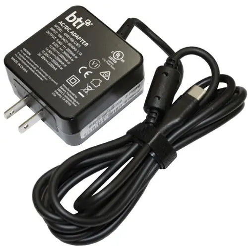 Battery Technology Inc BTI 1HE07UT#ABA 45W USB-C Power Adapter for Lenovo, HP, ASUS Laptops