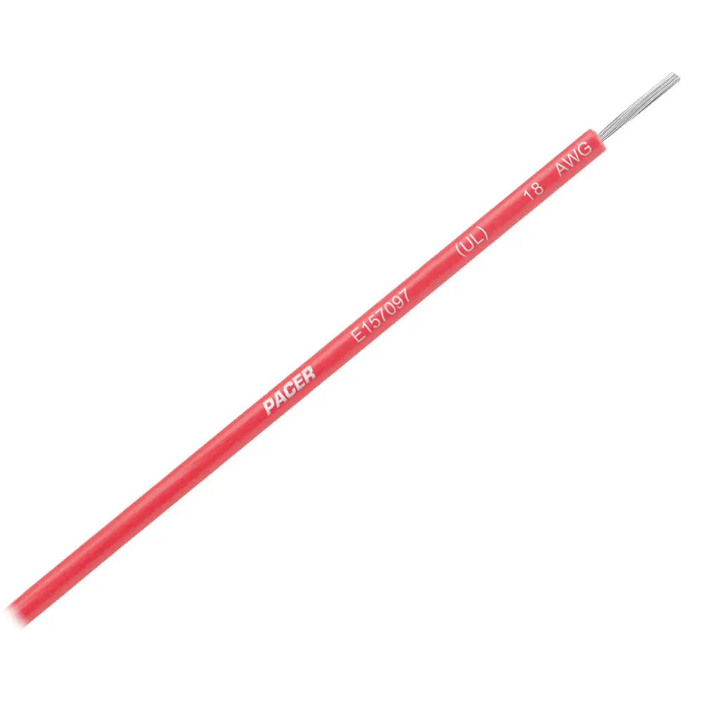 Pacer Red 18 AWG UL Marine Wire - 35 ft. Premium Tinned Copper Marine Cable