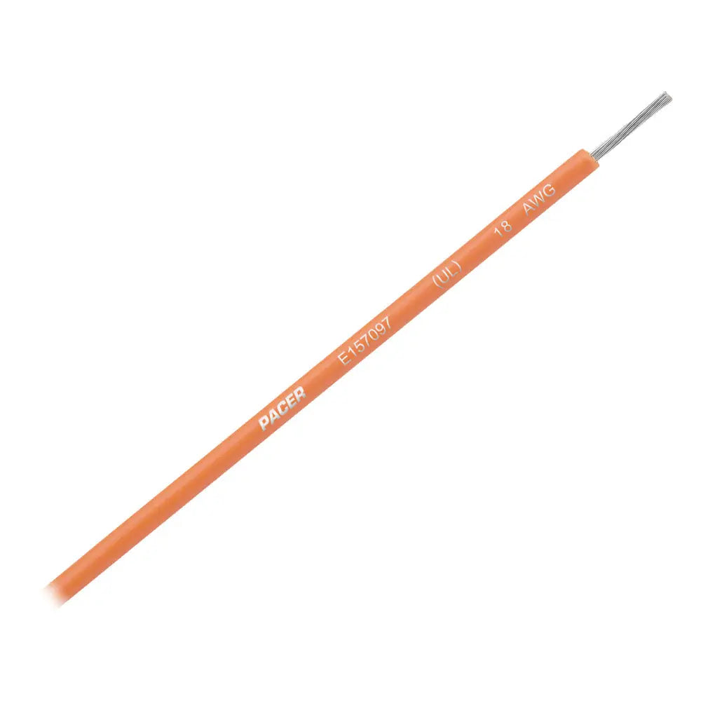 Pacer Orange 18 AWG UL Marine Wire - 35 ft. for Marine and Panel Wiring