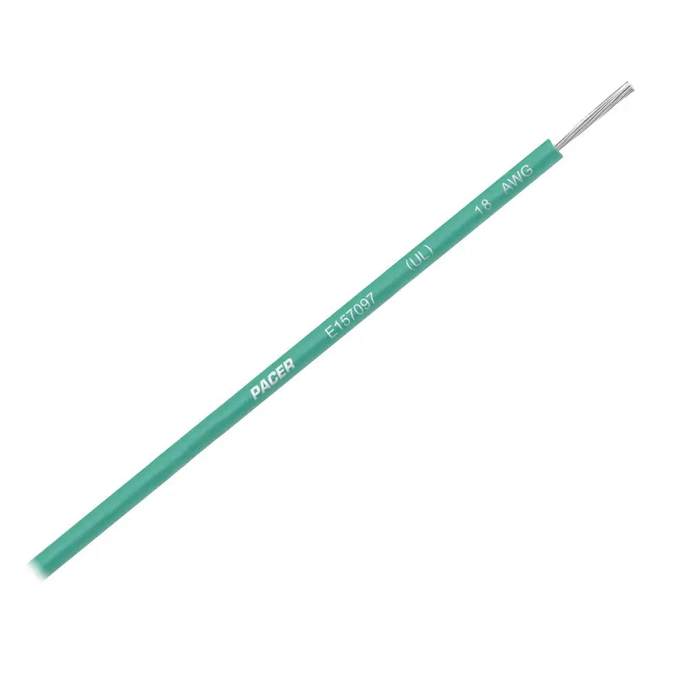 Pacer Green 18 AWG UL Marine Wire - 35 ft. with Tinned Copper Conductors
