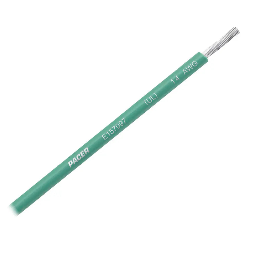 Pacer Green 14 AWG Marine Primary Wire - 25 Feet, Tinned Copper Conductors