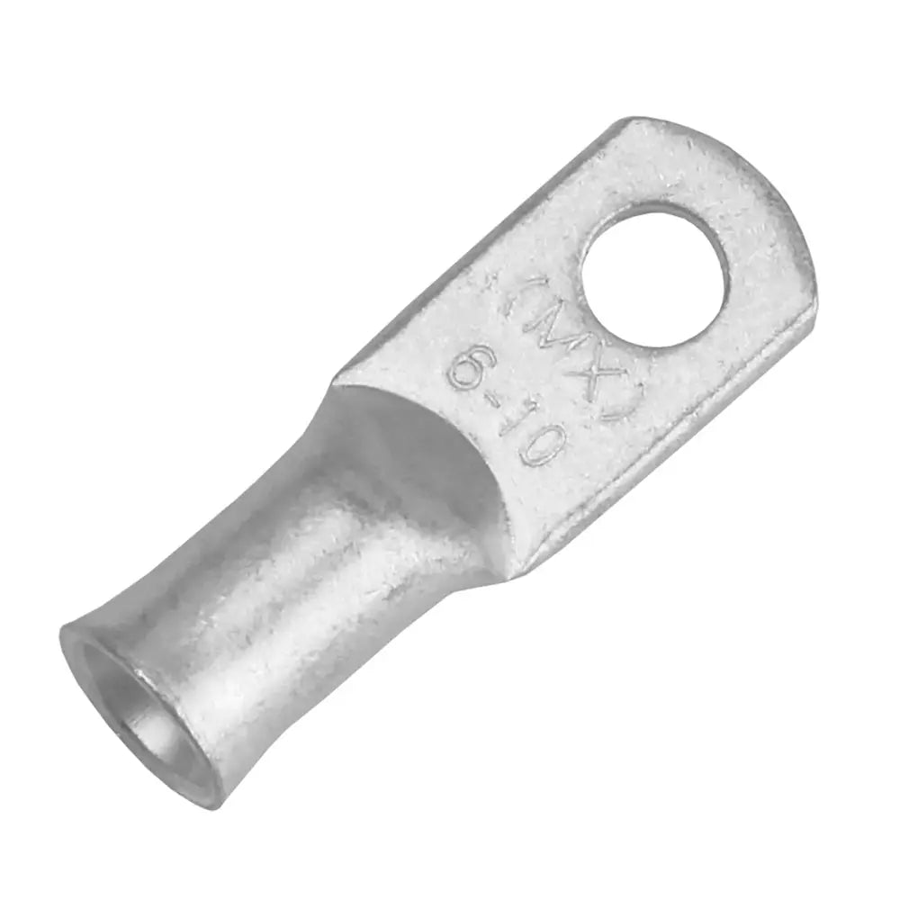 Pacer Tinned Lug 6 AWG with #10 Stud Size ? 10 Pack for Reliable Marine and Electrical Connections