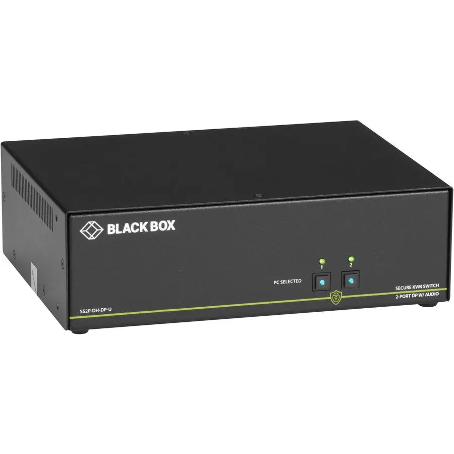 Black Box Corporation NIAP 3.0 Secure 2-Port Dual-Head DisplayPort KVM Switch SS2P-DH-DP-U