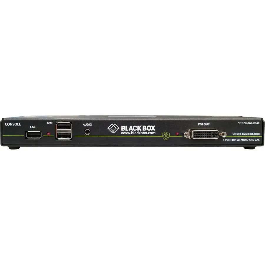 Black Box Secure NIAP 3.0 DVI-I USB KVM Defender with CAC for Secure Data Isolation