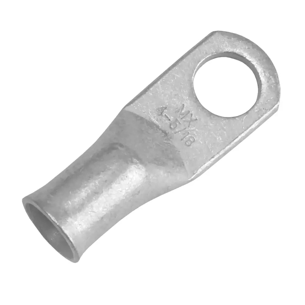 Pacer Tinned Lug 4 AWG with 5/16 inch Stud Size - 10 Pack for Marine and Electrical Applications