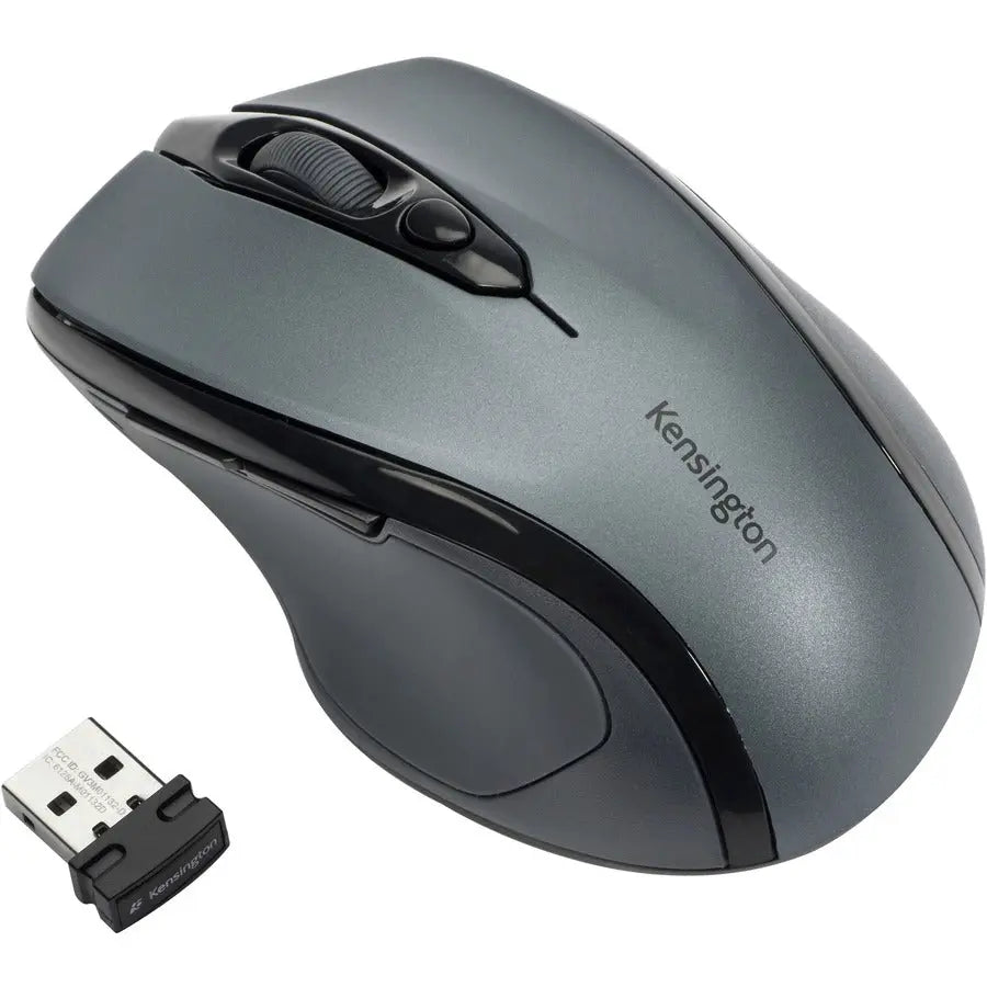 Kensington Pro Fit Mid-Size Wireless Mouse - Graphite Gray for Windows 11 & Mac