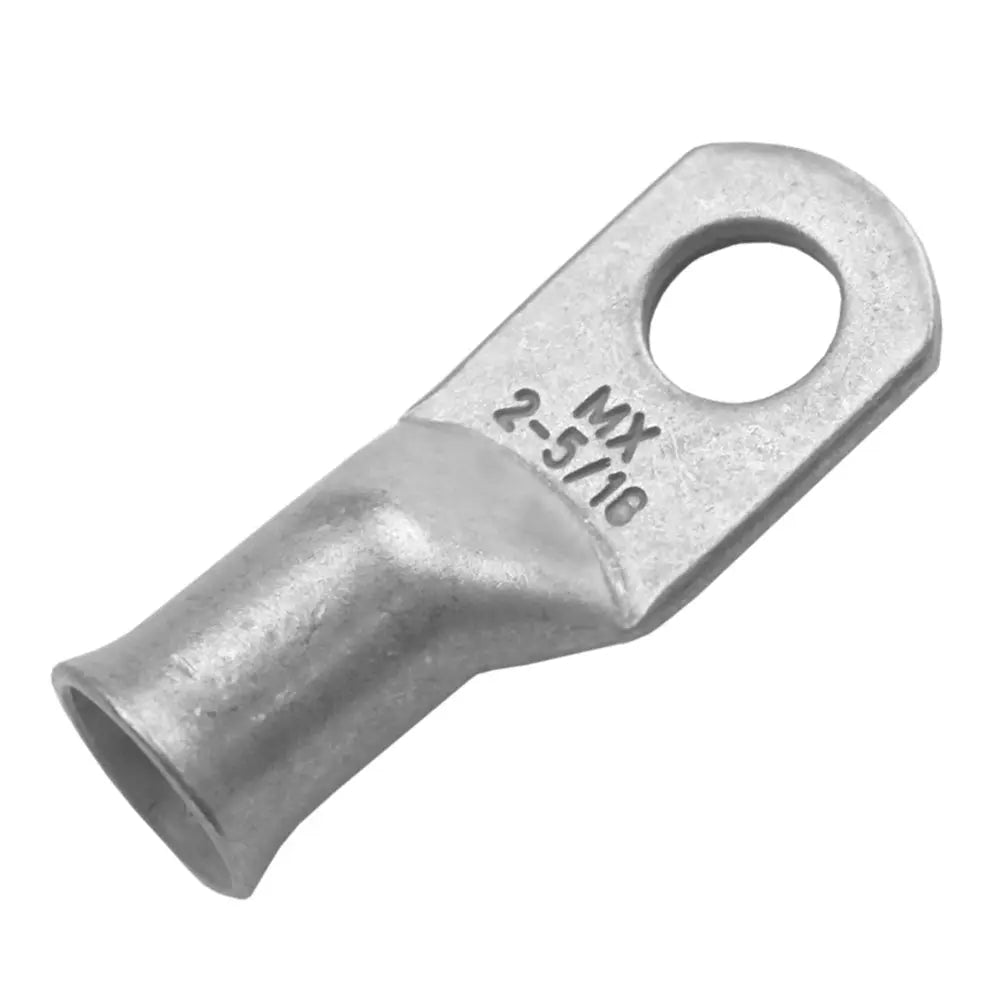 Pacer Tinned Lug 2 AWG with 5/16 Inch Stud - 10 Pack for Marine and Electrical Applications