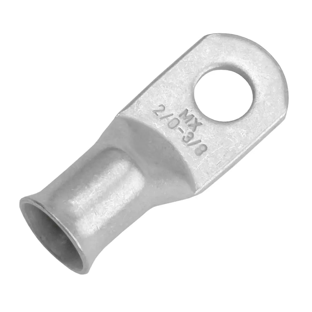 Pacer Tinned Lug 2/0 AWG with 3/8 inch Stud - 10 Pack for Marine and Heavy-Duty Electrical Connections