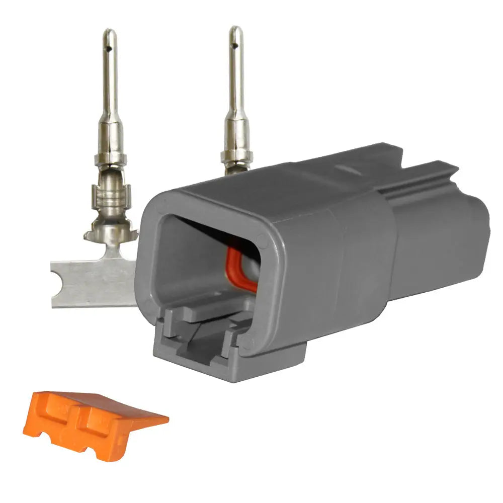 Pacer DTP Deutsch Receptacle Repair Kit - 14-12 AWG, 2-Position for High-Amperage Power Applications