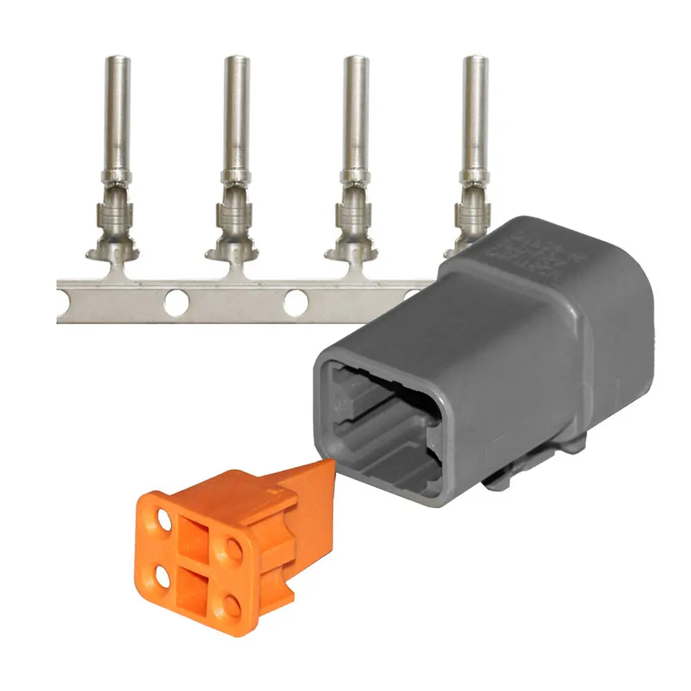 Pacer DTP Deutsch Plug Repair Kit - 14-12 AWG, 4-Position