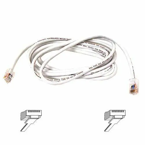 3FT CAT6 WHITE SNAGLESS PATCH  CABL