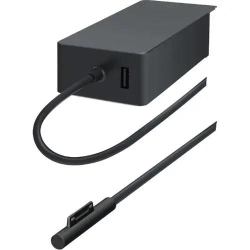 Microsoft Surface 44W Power Supply with USB Charging Port – Compatible with Surface Pro, Surface Laptop, and Surface Book