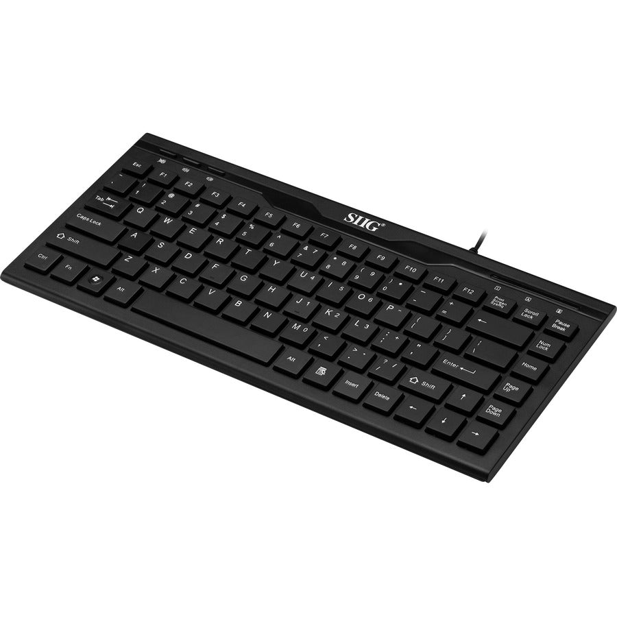 SIIG Inc USB 87-Key Mini Keyboard with Numeric Keypad and Hot Keys