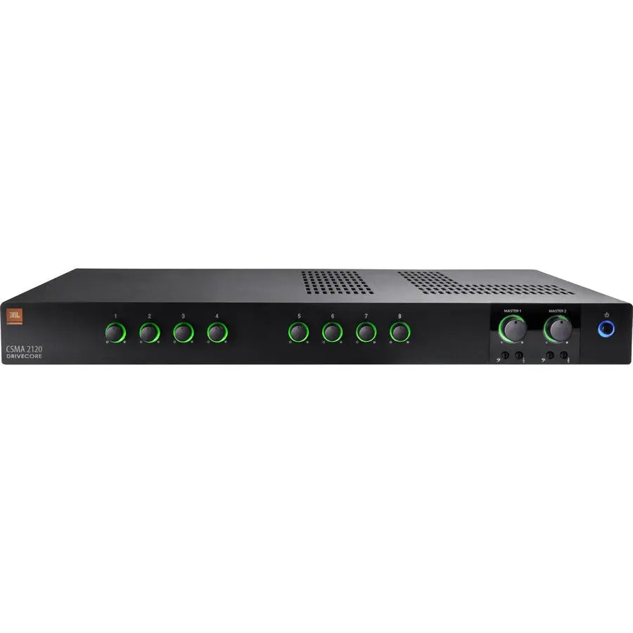 JBL Commercial CSMA 2120 Amplifier – 240W RMS, 2 Channel Mixer-Amplifier with DriveCore Technology