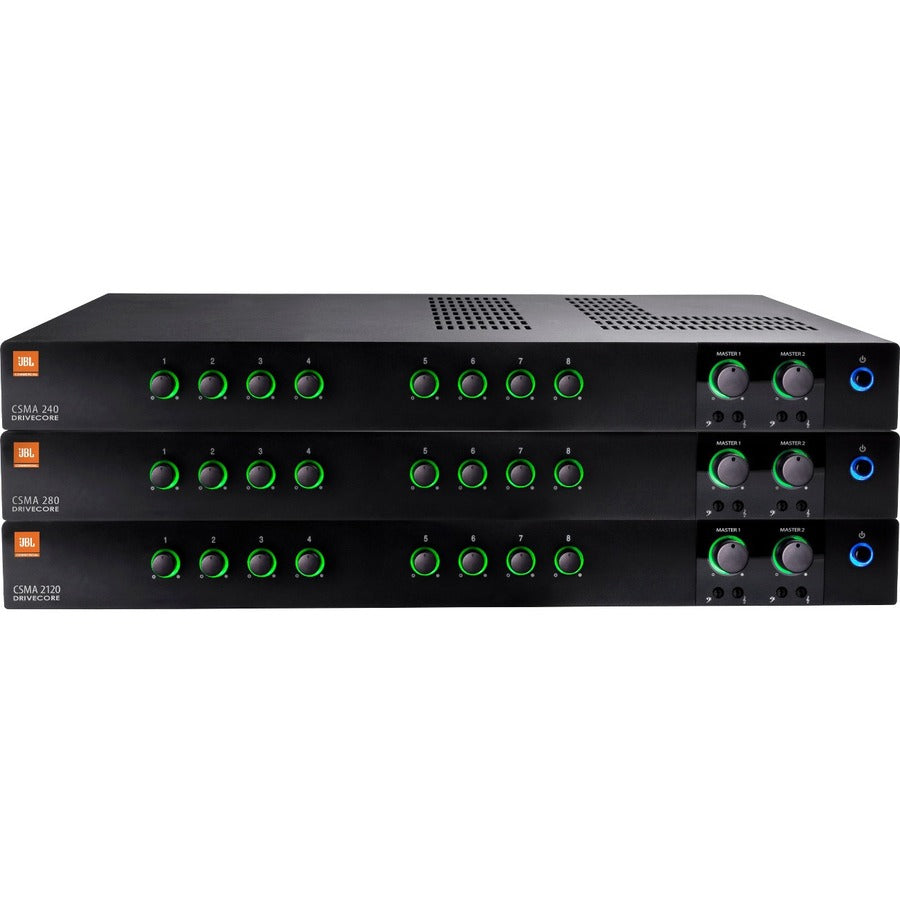 JBL Commercial CSMA 280 2-Channel Mixer-Amplifier, 160 W RMS, NCSMA280-U-US