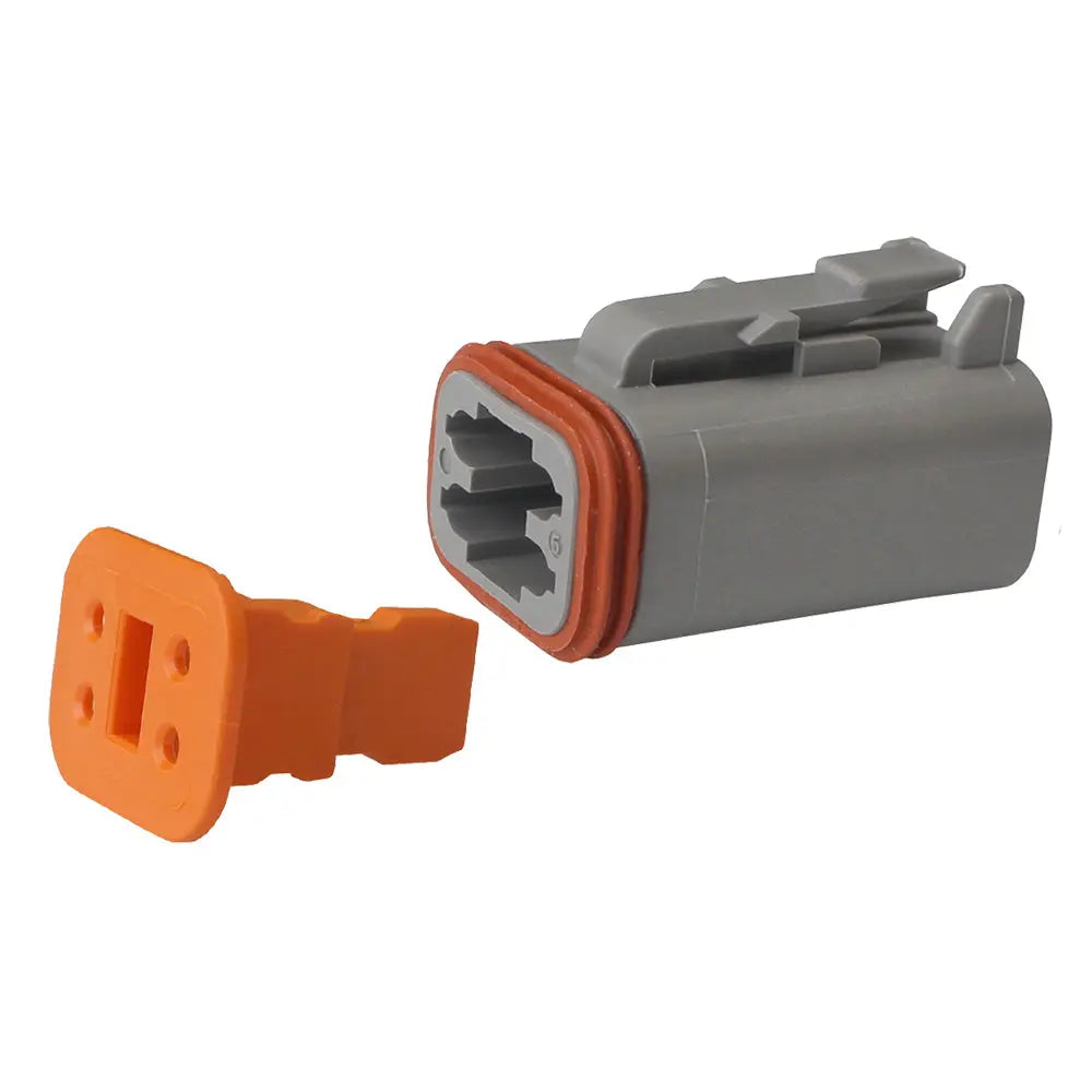 Pacer Deutsch DT Plug & Wedge Lock Kit - 4 Position, 10 Pack for Reliable Waterproof Electrical Connections