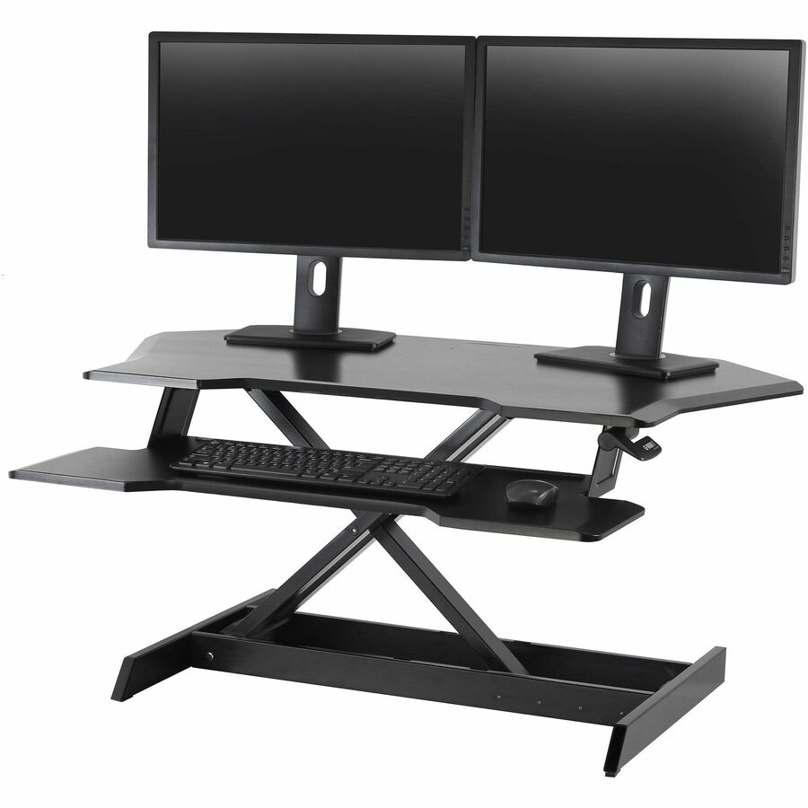 Ergotron WorkFit® Corner Standing Desk Converter - Black
